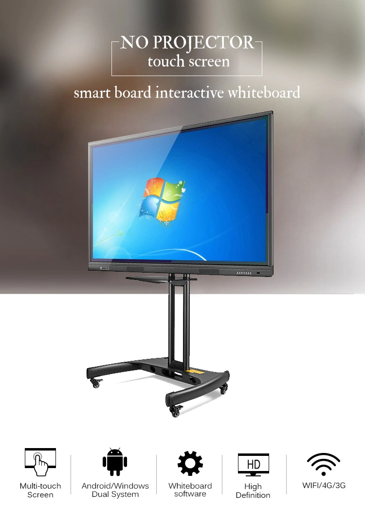 55 Inch Chalk Liquid Chalk Writing Nano Blackboard LED Touch Screen PC Interactive Whiteboard Smart Writing