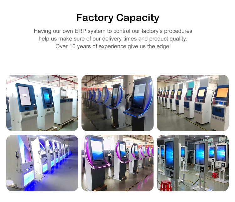 Airport Card Issuing Kiosk with Passport Reader Registration Kiosk, Hotel Self Check in Kiosk