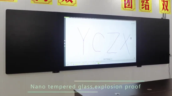 벽걸이 형 나노 보드 75 인치 LED LCD 터치 스크린 PC 컴퓨터 스마트 보드 대화형 화이트보드