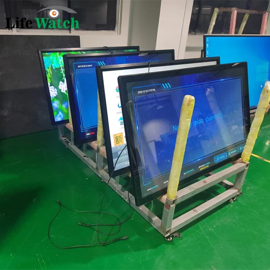 보석 상점을 위한 55 인치 벽 산 안드로이드 WiFi 체계 LCD 터치스크린 디지털 간판 텔레비젼 플레이어