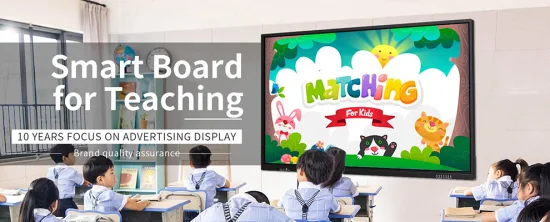 OEM 공장 4K 교실 TV 디스플레이 대화형 평면 패널 디지털 쓰기 LCD 화이트보드 터치 스크린 교육 및 회의용 스마트 보드